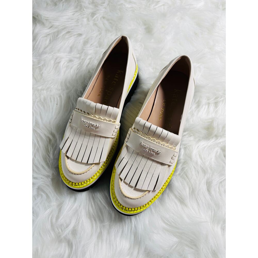 Kate Spade Womens Caddy Kiltie Loafer Flats Size 6.5 NWOB